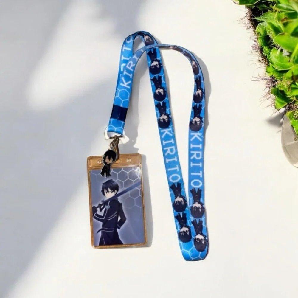 Anime Character Button and Lanyard